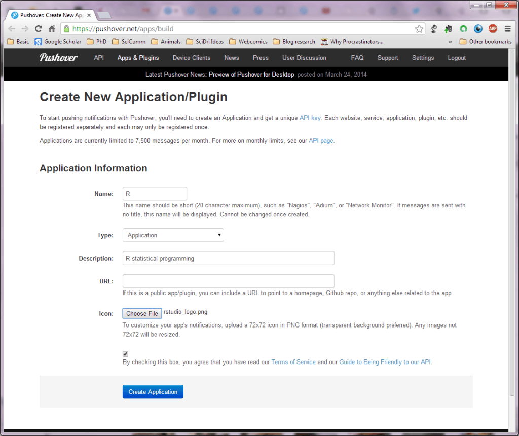 Pushover Push notifications in R! | Tom Houslay